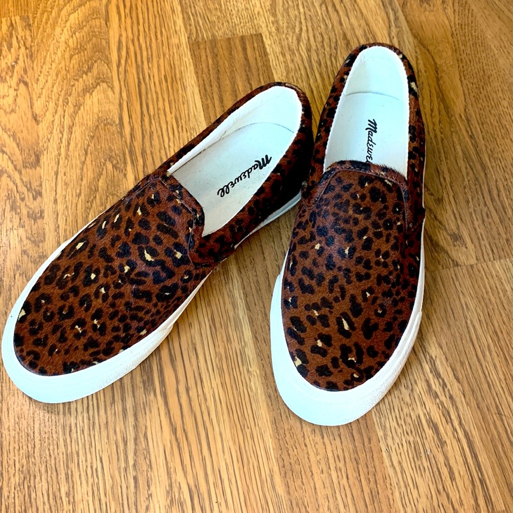 Madewell Leopard slip ons